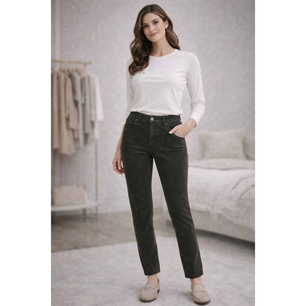 KUT FROM THE KLOTH Women's Jeans Diana Skinny 10 Corduroy Pants Green KP488MR9NU